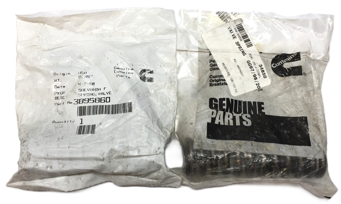 Cummins Valve Spring 3895860 [Lot of 2] NOS