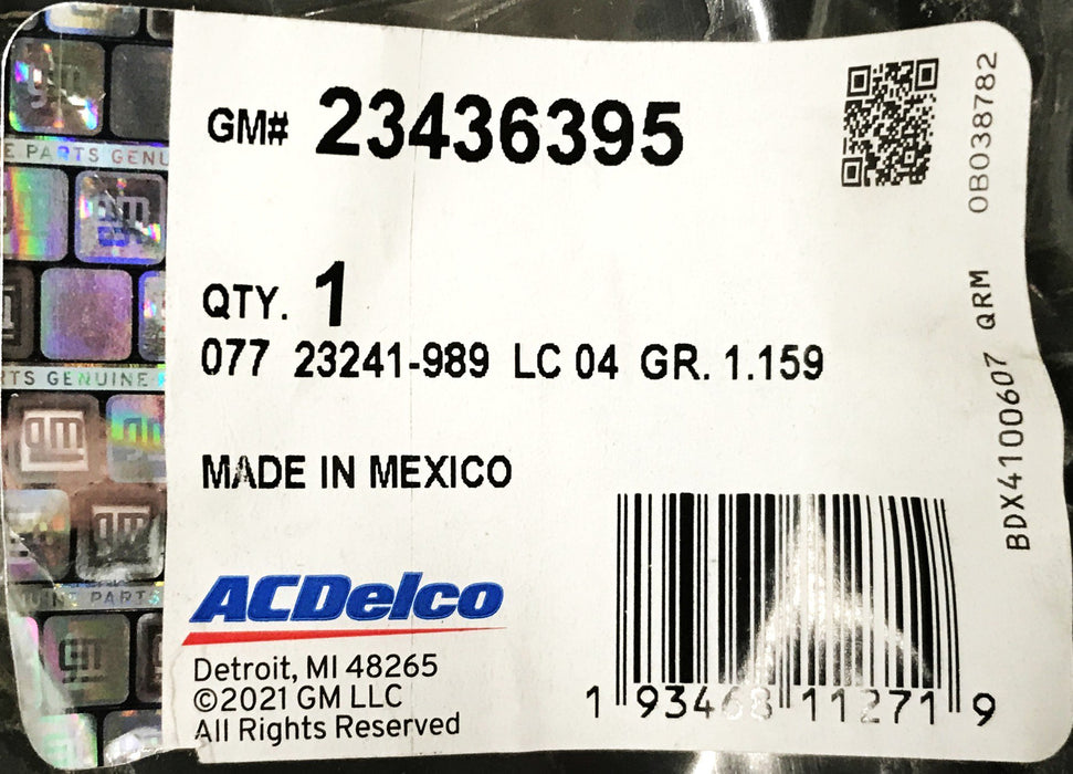 ACDelco Radiator Inlet Hose 23436395 NOS