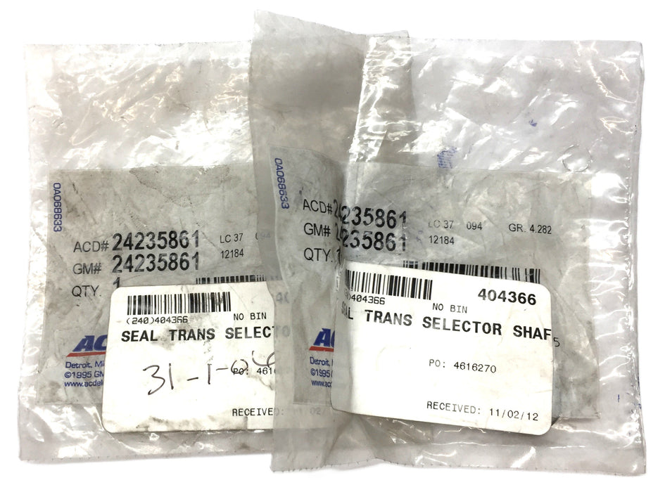 ACDelco/GM Transmission Selector Seal 24235861 [Lot of 2] NOS