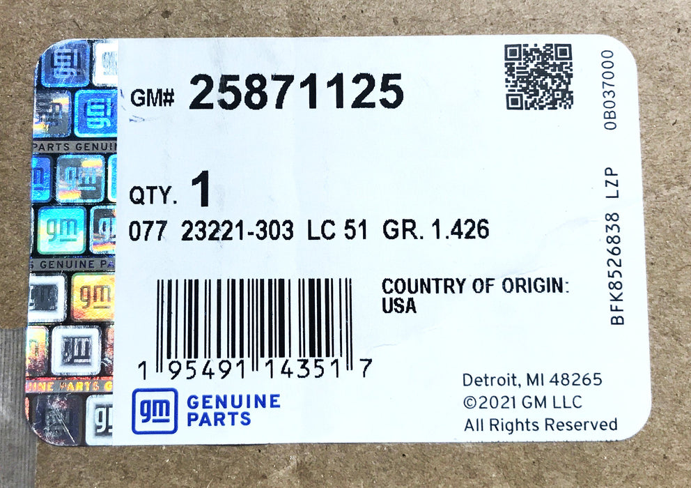 GM Underbody Skid Shield 25871125 NOS