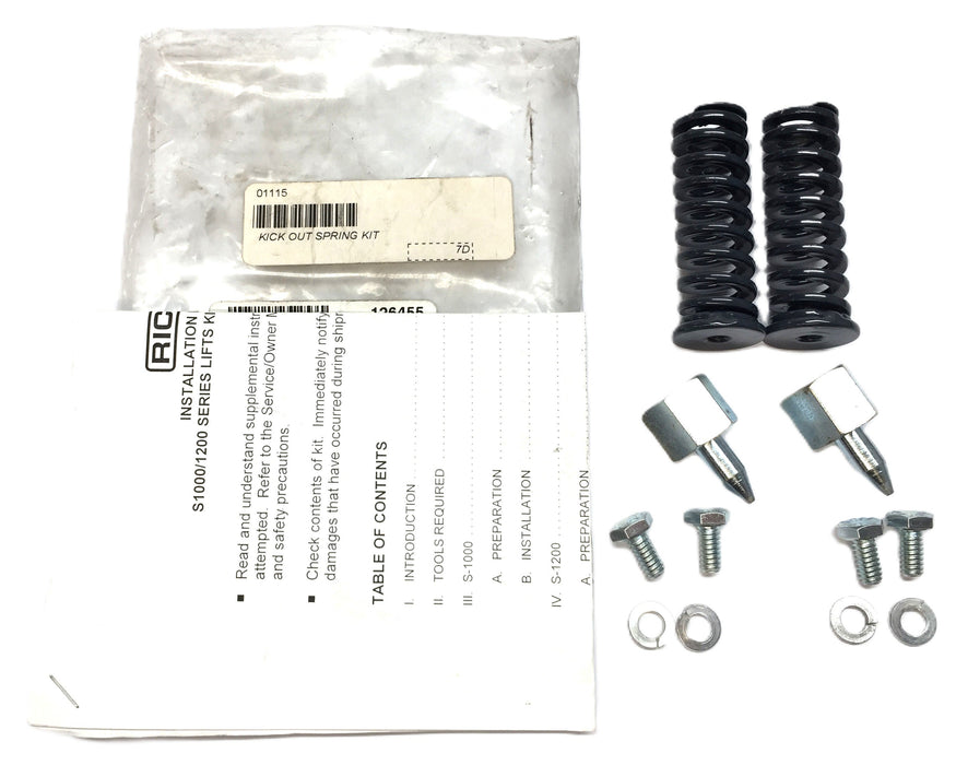 Ricon Kick Out Spring Kit 01115 NOS