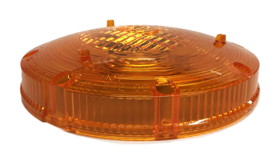 Weldon 7IN Amber Warning Light Lens and Reflector WTE-OC12-1184-00 [Lot of 3]NOS