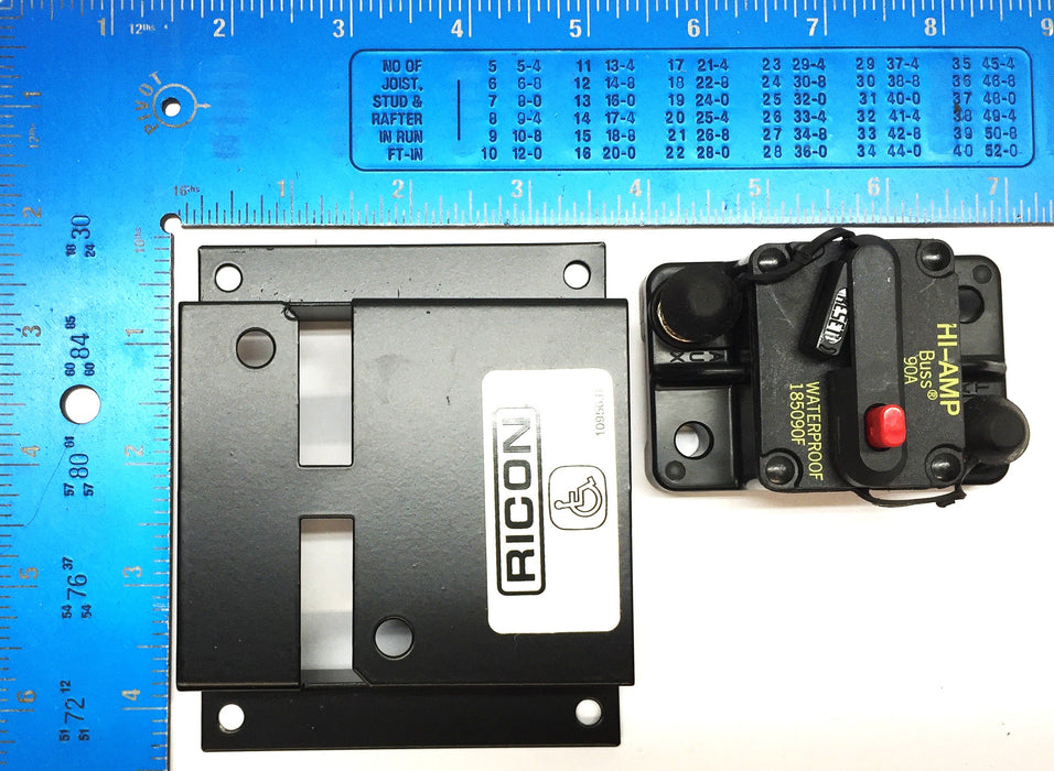 Ricon High-Amp Thermal Circuit Breaker 185090F NOS