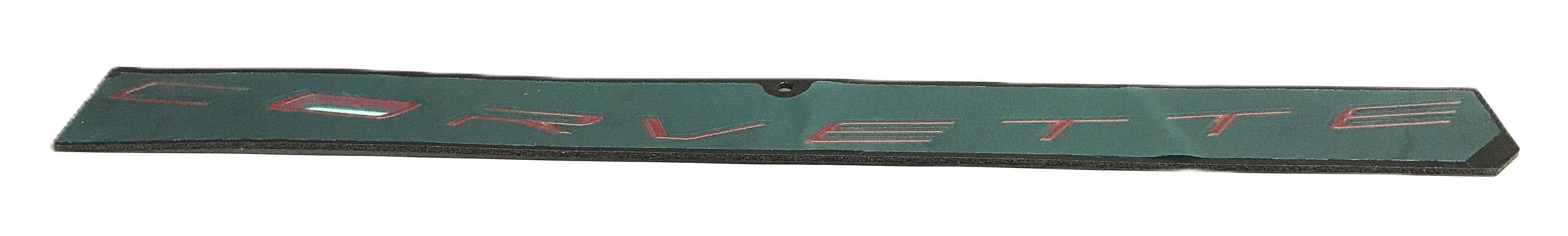 GM Rear Red "Corvette" Emblem with Template 84313983 NOS