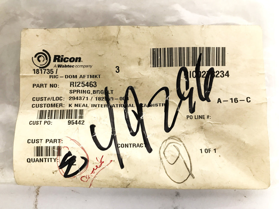 Ricon Wheelchair Lift Bridgeplate Spring R125463 [Lot of 9] NOS