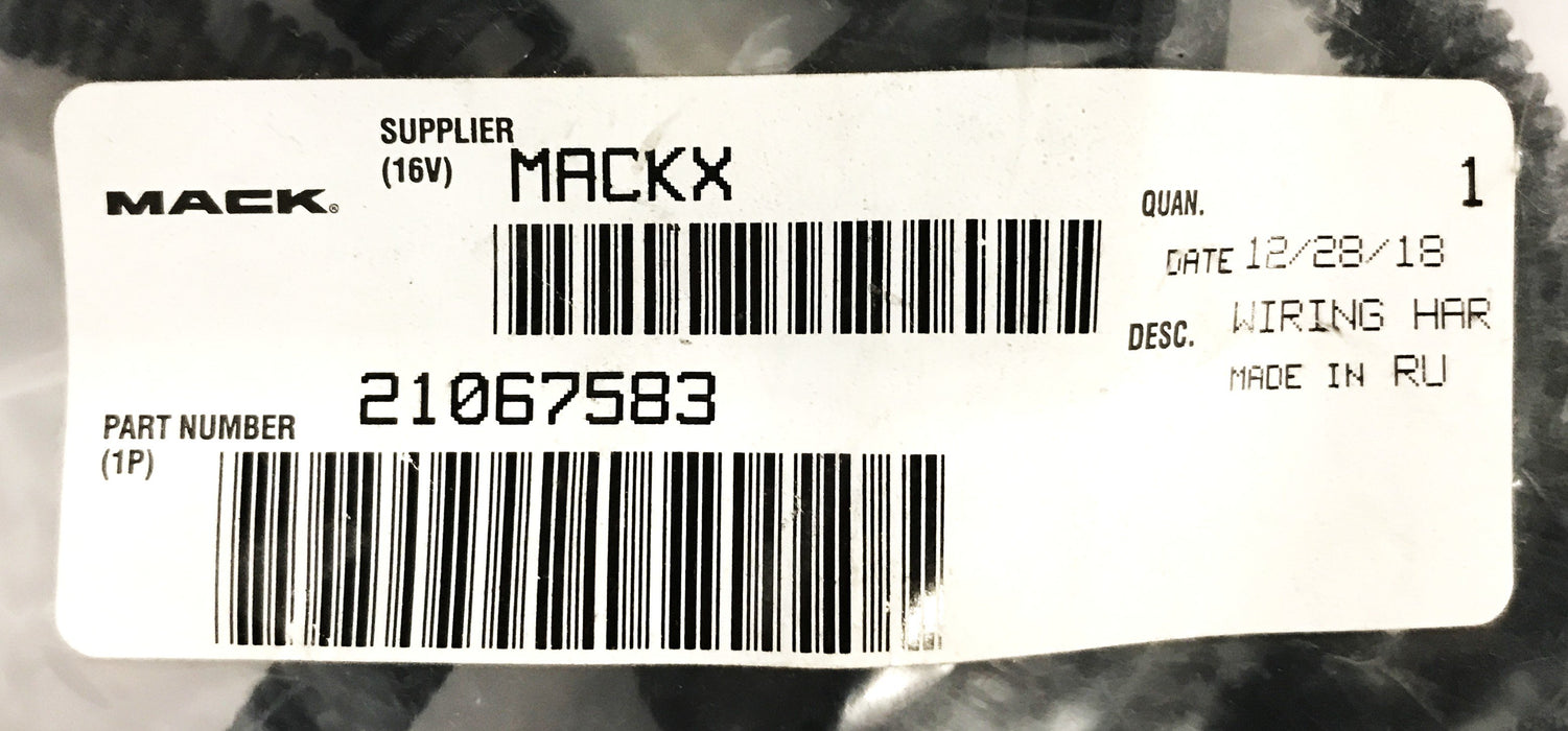 Mack Wiring Harness 21067583 NOS
