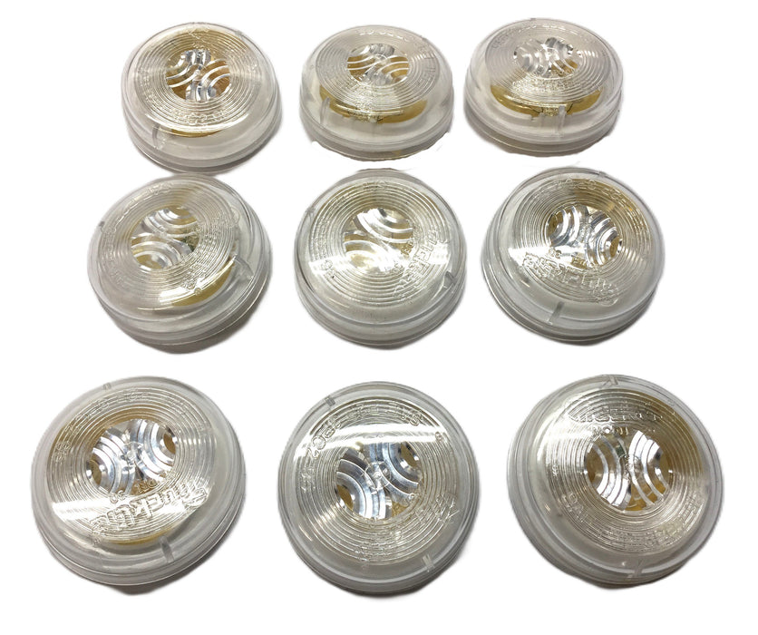 Truck-Lite 2" Clear Model 30 Marker Light 048322 [Lot of 9] NOS