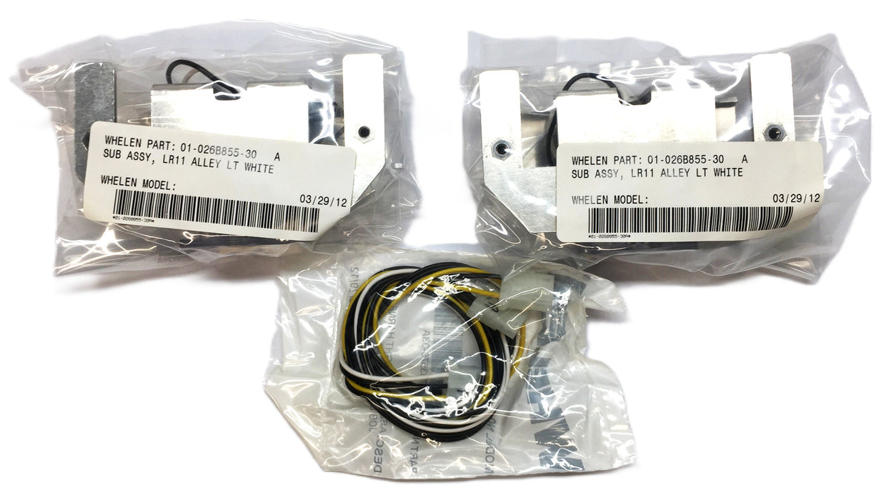 Whelen LR11 Alley Lights Pair Holeless Liberty SX 02-0484458-23 (SDALF1) NOS - GTS EXCLUSIVE