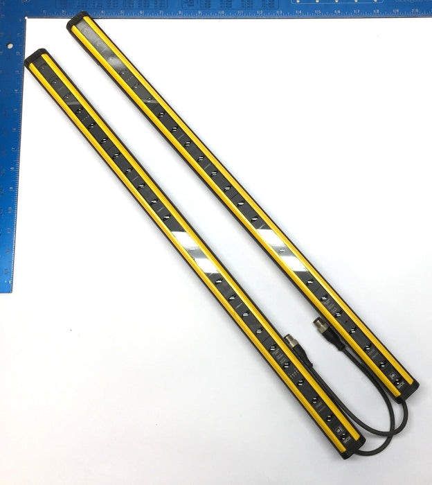 SICK Safety Light Curtain Sender and Receiver C4P-SA0603S001/C4P-EA0603S001 USED