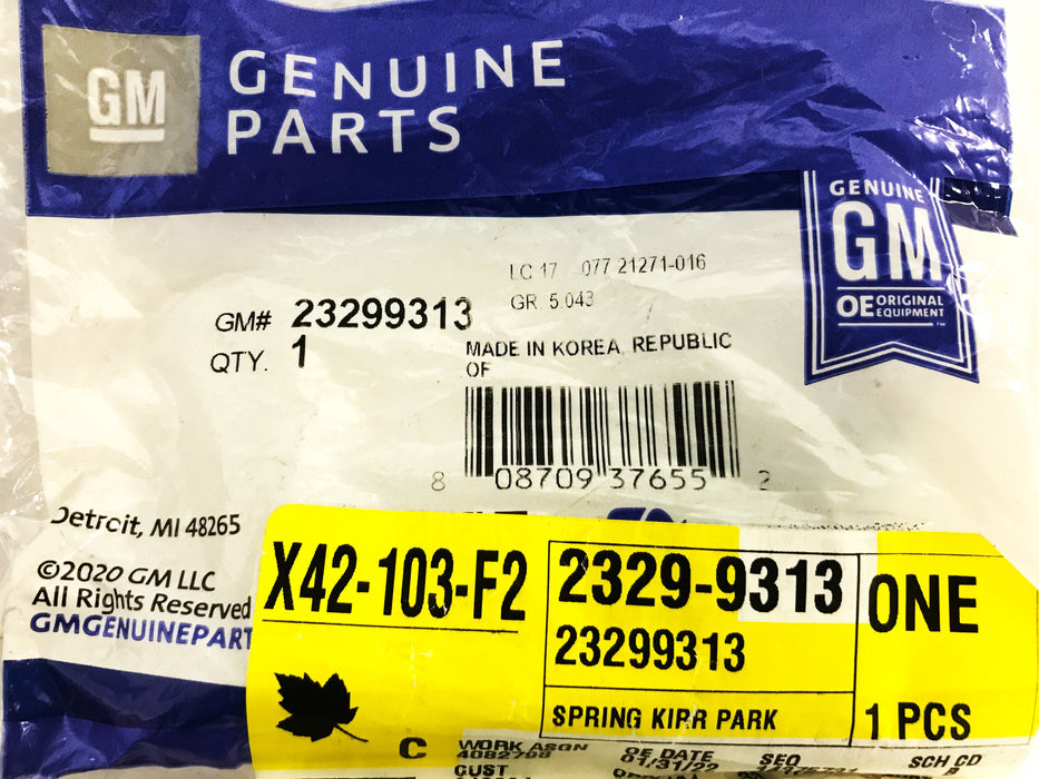GM Parking Brake Spring Kit 23299313 [Lot of 3] NOS