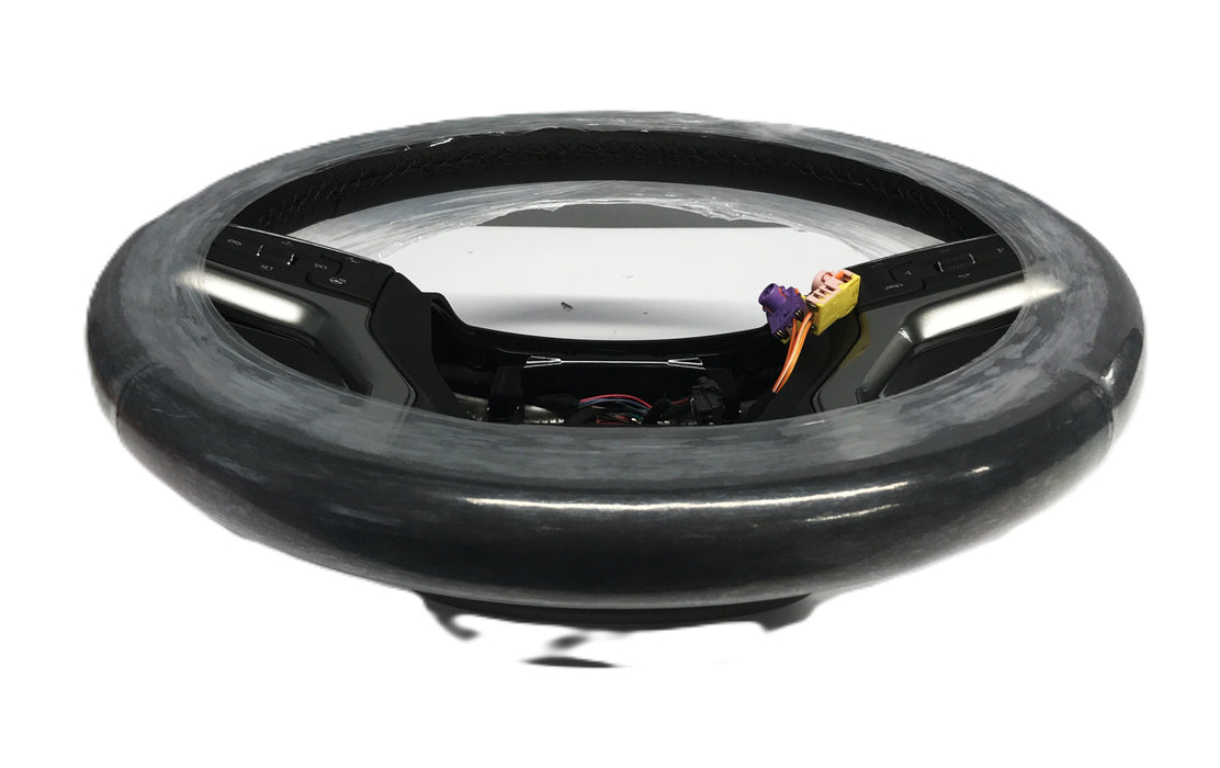 GM Black Leather Steering Wheel 84946346 NOS