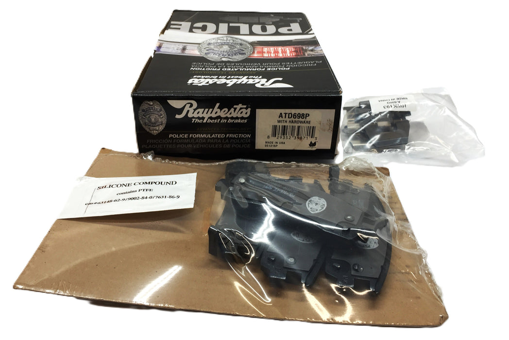 Raybestos Brake Pads w/Hardware Set ATD698P NOS - GTS SPECIAL