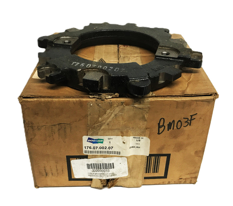 Doosan Right-Hand Brake Disc 176-07-002-07 NOS