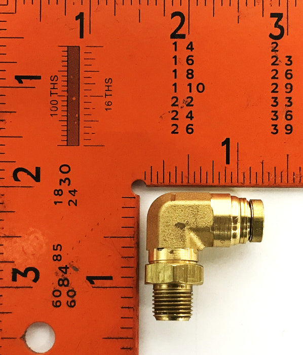 Parker Brass 90-Delgree Fitting 169PMT-4-2 [Lot of 2] NOS