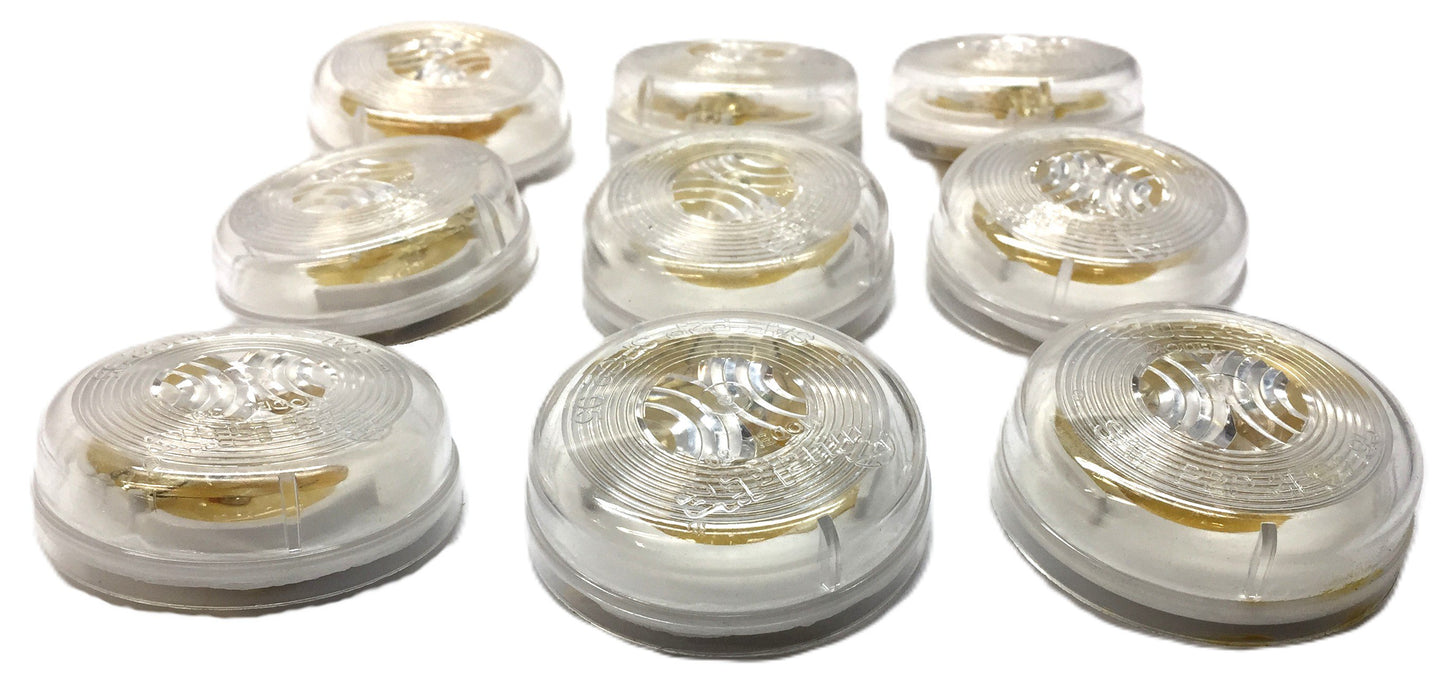Truck-Lite 2" Clear Model 30 Marker Light 048322 [Lot of 9] NOS