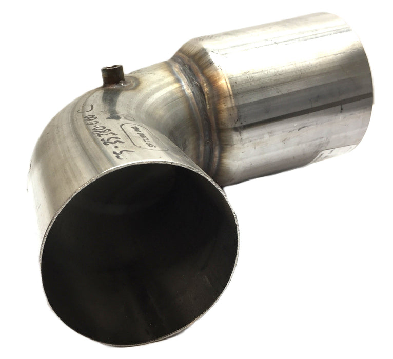 SF Tube 90-DEG 3-3/4" x 5" Exhaust Elbow 3/8" Sensor Bung Hole 55-35380-000 NOS