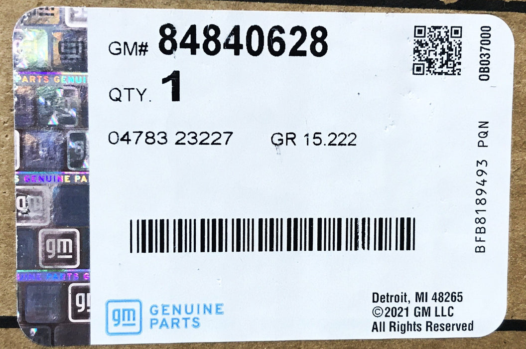 GM Jet Black Cargo Liner 84840628 NOS