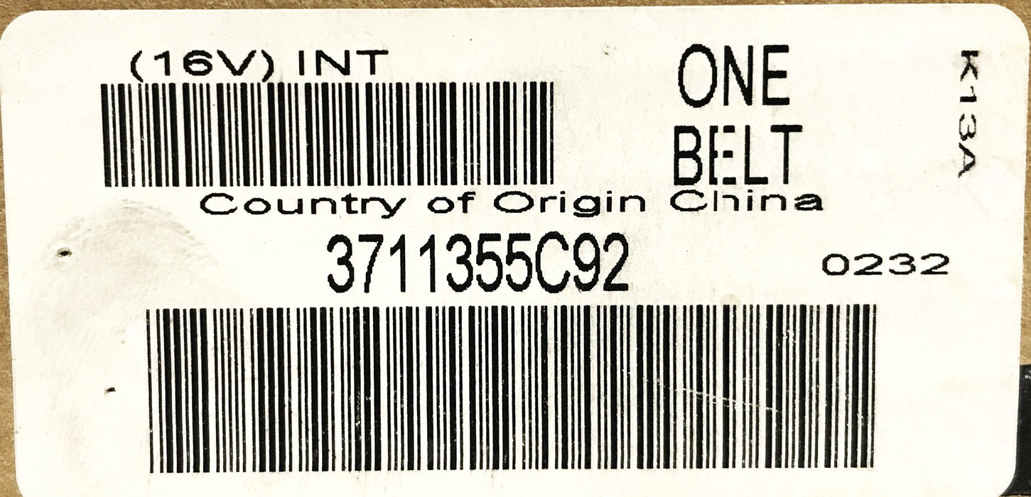 International Sear Belt Buckle Assembly 3711355C92 NOS