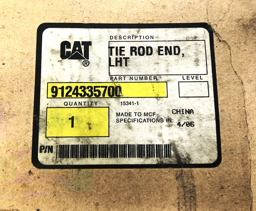 CAT Lift Trucks LH Tie Rod End 9124335700 NOS