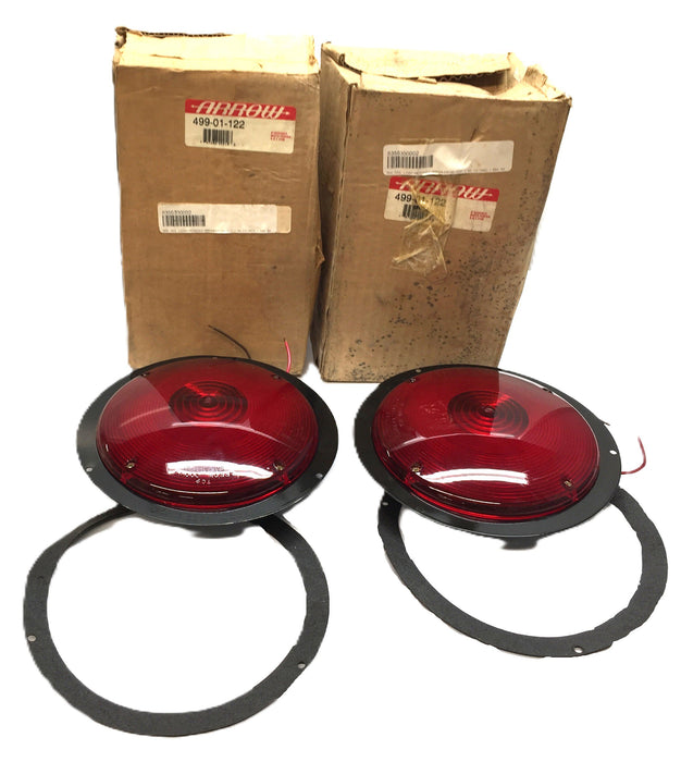 Arrow 7" Red Recessed Tail Light 499-01-122 [Lot of 2] NOS