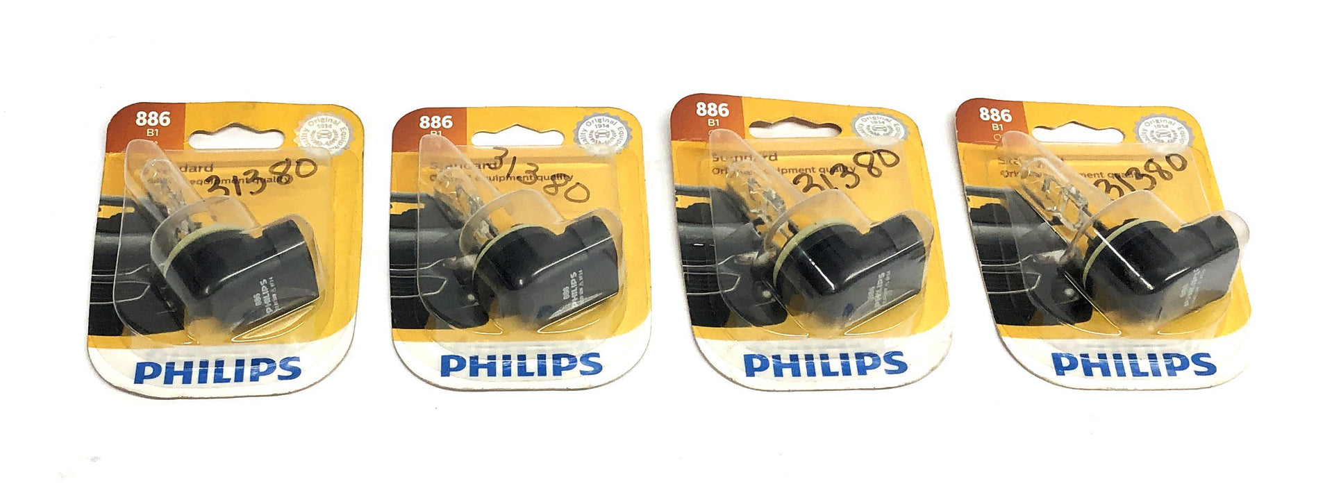 Philips Standard 12.8V 50W Automotive Fog Bulb 866 B1 [Lot of 4] NOS