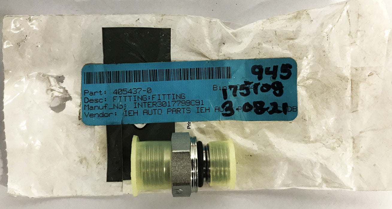 International Straight Fitting 3017799C91 NOS