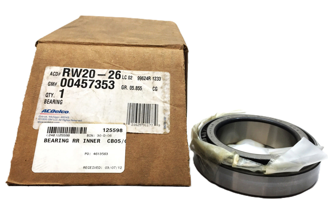 ACDelco\GM Inner Bearing RW20-26 (00457353) NOS