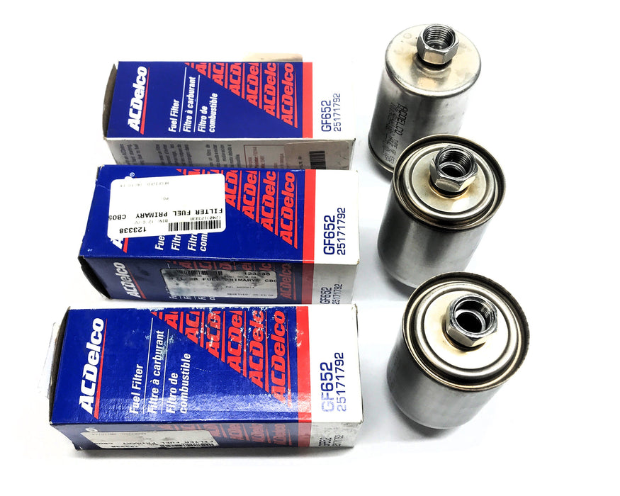 ACDelco Fuel Filter GF652 (25171792) [Lot of 3] NOS