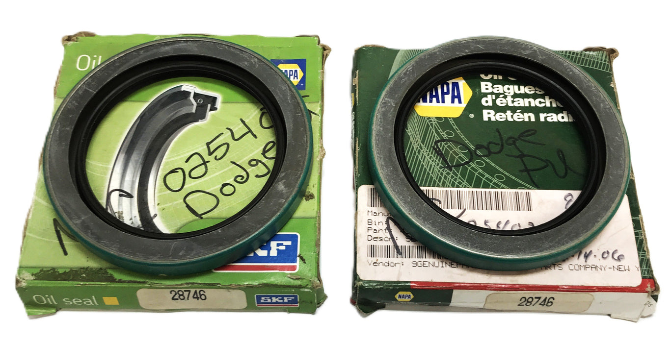 NAPA/SKF Wheel Oil Seal 28746 [Lot of 2] NOS