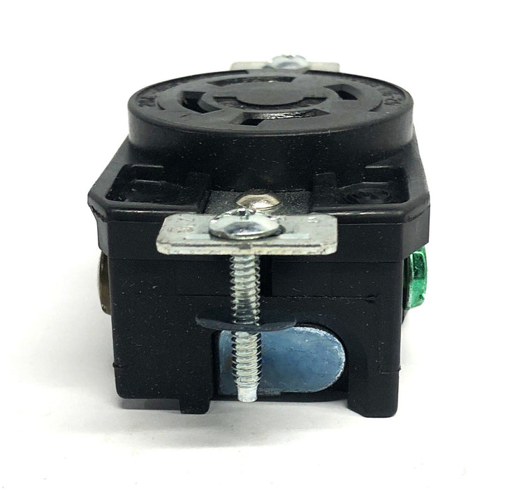 Arrow Hart Hart-Lock Black Single Receptacle CWL1620R (L16-20R) NOS