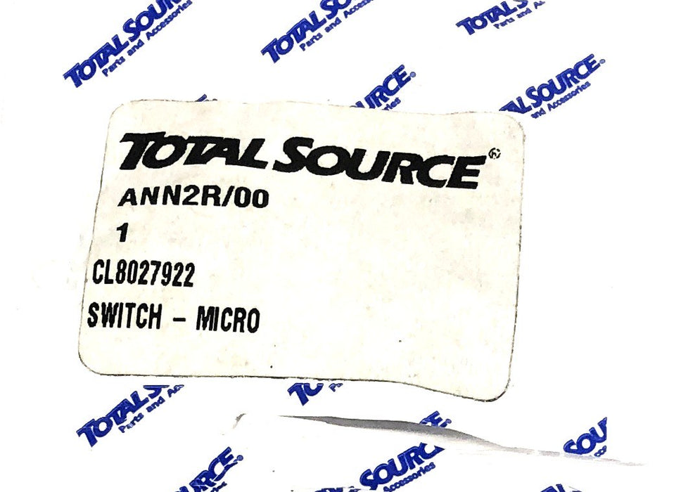 Total Source Micro Switch For Clark Forklift CL8027922 NOS