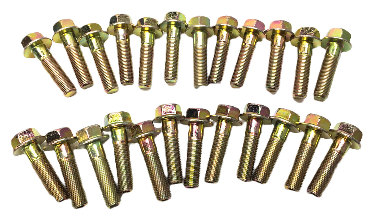 FMI 1/2"-20 x 2" Yellow Zinc-Plated Flange Screw 117470 [Lot of 24] NOS