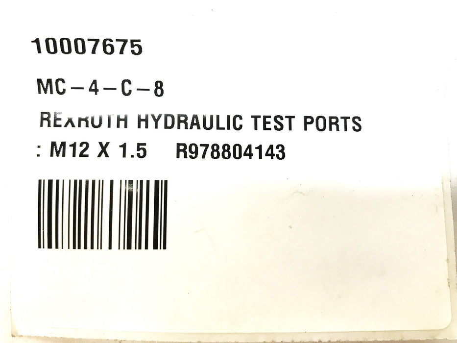 Rexroth Hydraulic Test Port R978804143 [Lot of 3] NOS