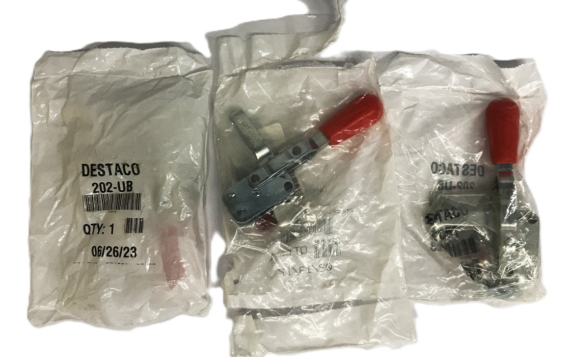 Destaco Vertical Toggle Locking Clamp 202-UB [Lot of 3] NOS