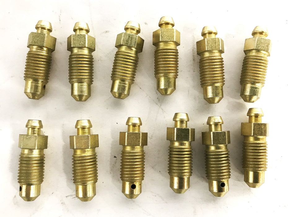 Unbranded Steel Zinc Front Brake Bleeder Screw 94009 [Lot of 12] NOS