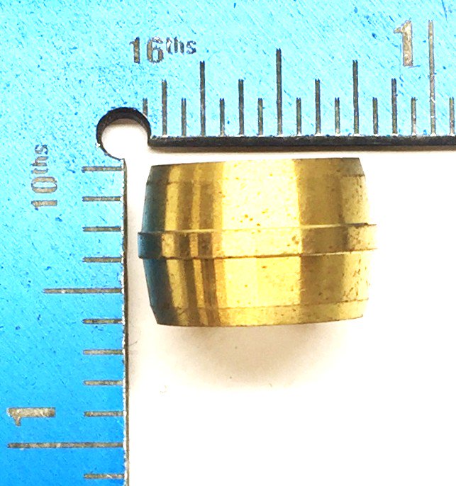 Unbranded 1/2" Brass Sleeve 1460X8 [Lot of 5] NOS