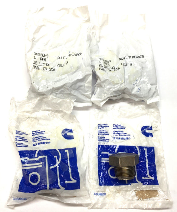 Cummins Magnetic Oil Pan Drain Plug 3055069 [Lot of 4] NOS