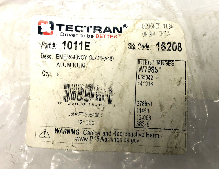 Tectran Emergency Gladhand 1011E [Lot of 5] NOS