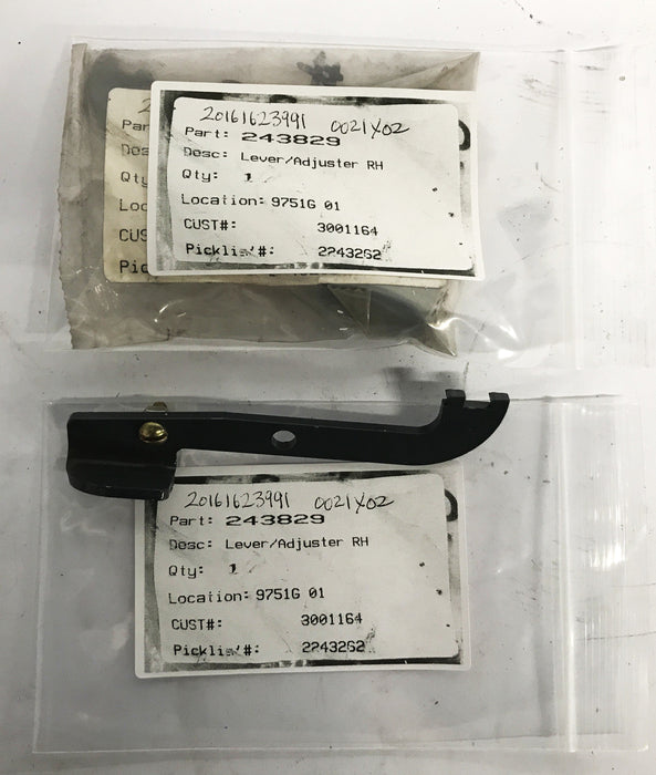 GEHL Adjuster Lever 243829 [Lot of 2] NOS