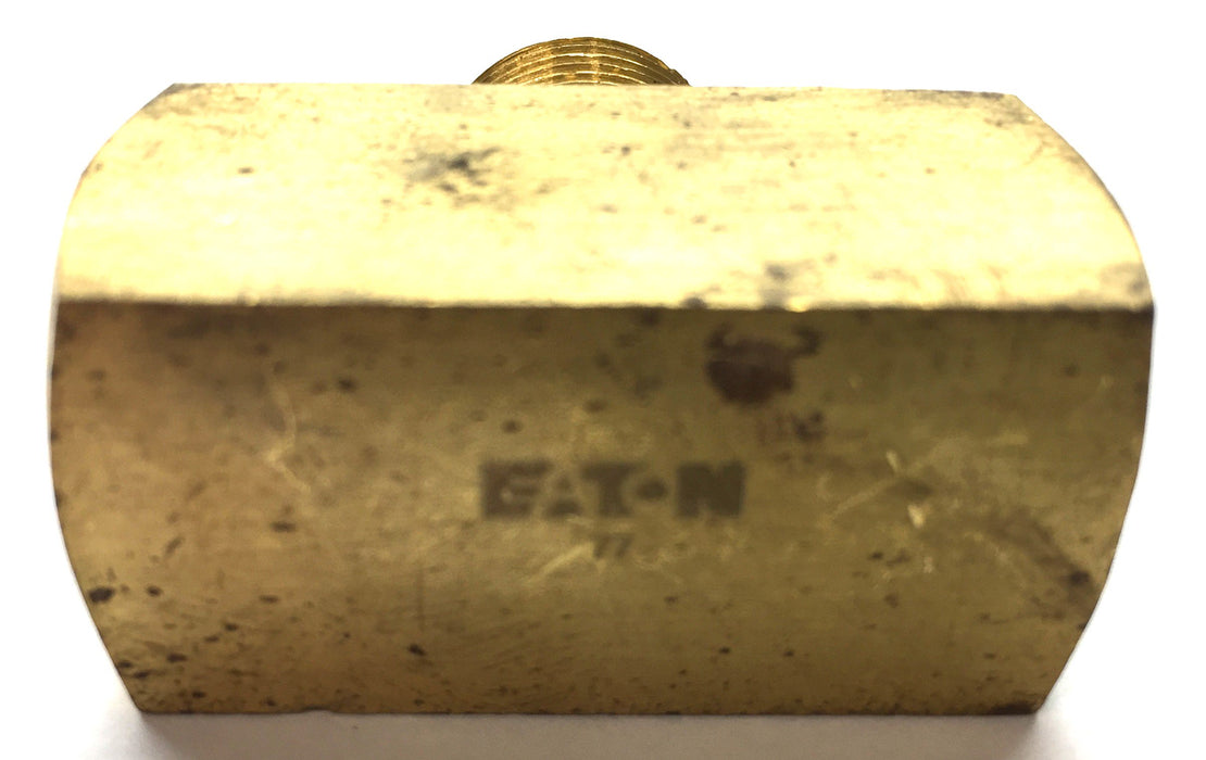 Eaton 3/8" NPT Brass Branch Tee Fitting WH3600X6 [Lot of 5] NOS
