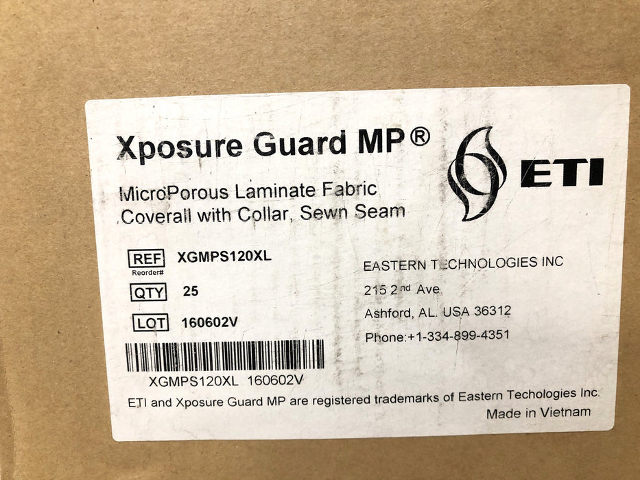 ETI XL Xposure Guard MP Coverall With Collar XGMPS120XL [Lot of 5] NOS