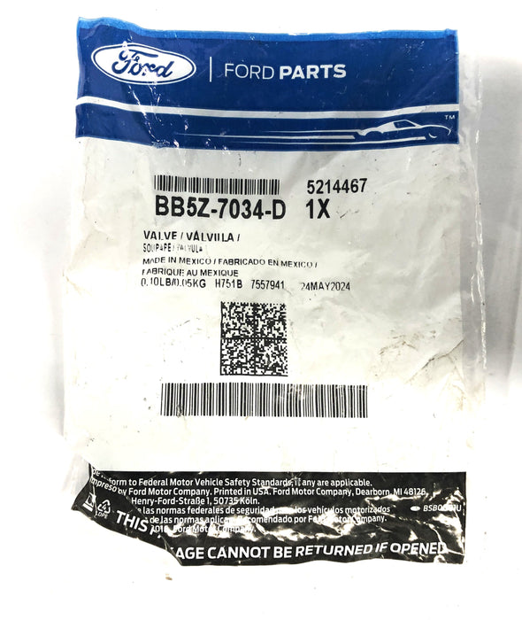 Ford Valve Assembly Vent BB5Z-7034-D NOS