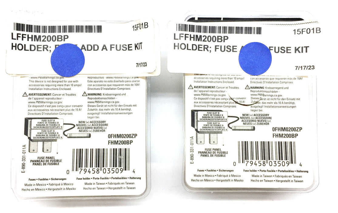 Littelfuse Mini Add-a-Circuit Holder FHM200BP [Lot of 2] NOS