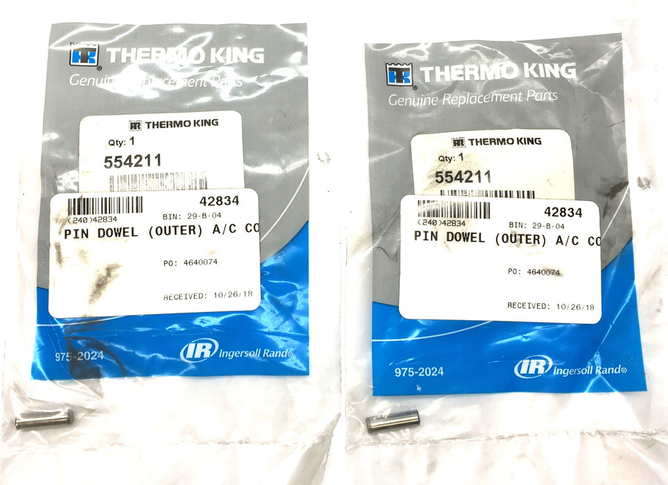 Thermo King Outer Pin Dowel 554211 [Lot of 2] NOS
