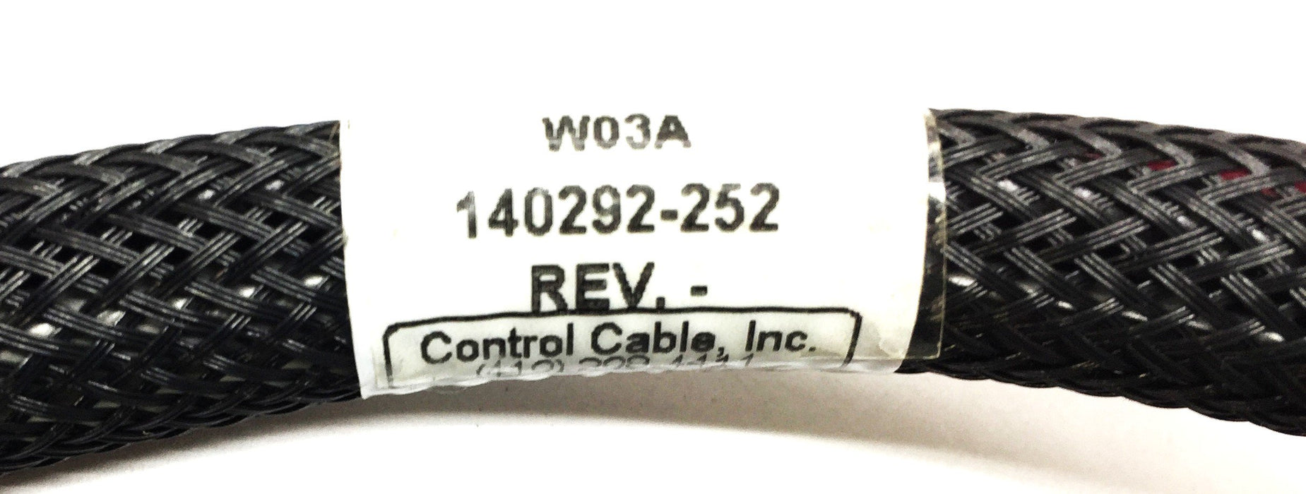 Control Cable, Inc. Radio Tracking Serial Cable Assembly 140292252 NOS