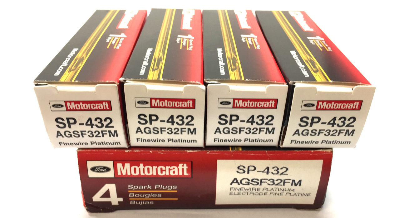 Ford Motorcraft Finewire Platinum Sparkplug Pack (4pcs)SP-432 (AGSF32FM) NOS