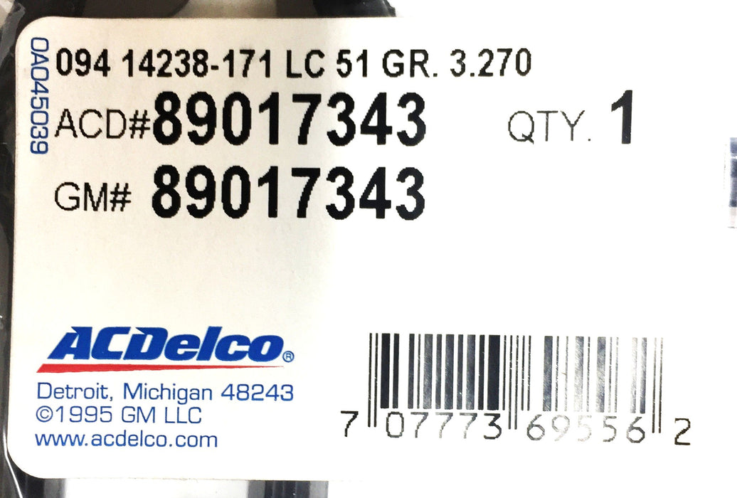 ACDelco Intake Manifold Gasket Kit 89017343 NOS