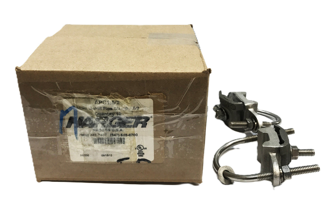Harger U-Bolt Clamp 50H2-1.5/2.0 [Lot of 2] NOS