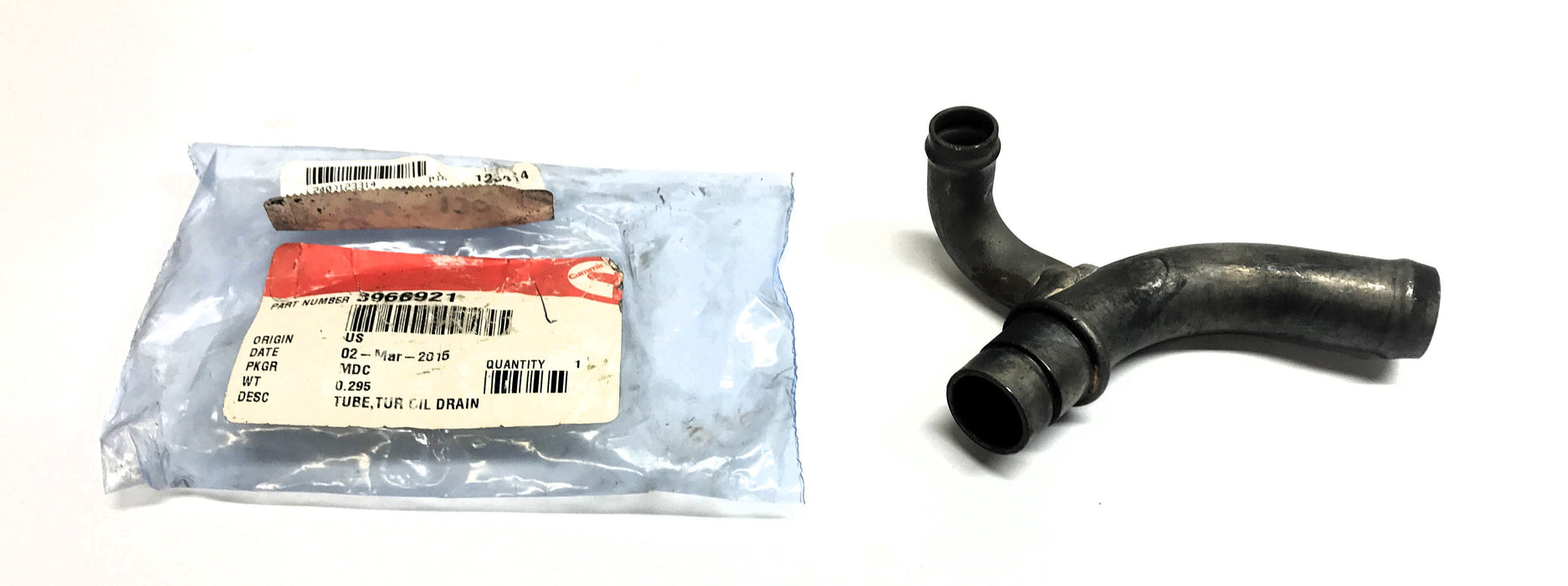 Cummins Turbo Oil Drain Tube (Minor Surface Rust) 3968921 NOS