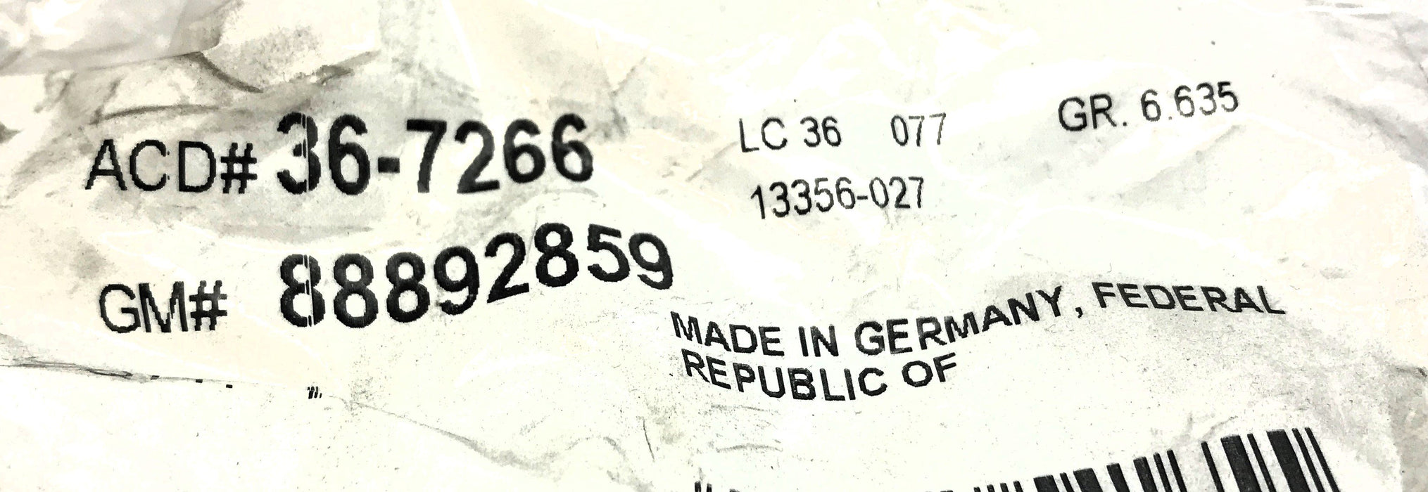 ACDelco Power Steering Fluid Reservoir Cap 36-7266 (88892859) NOS